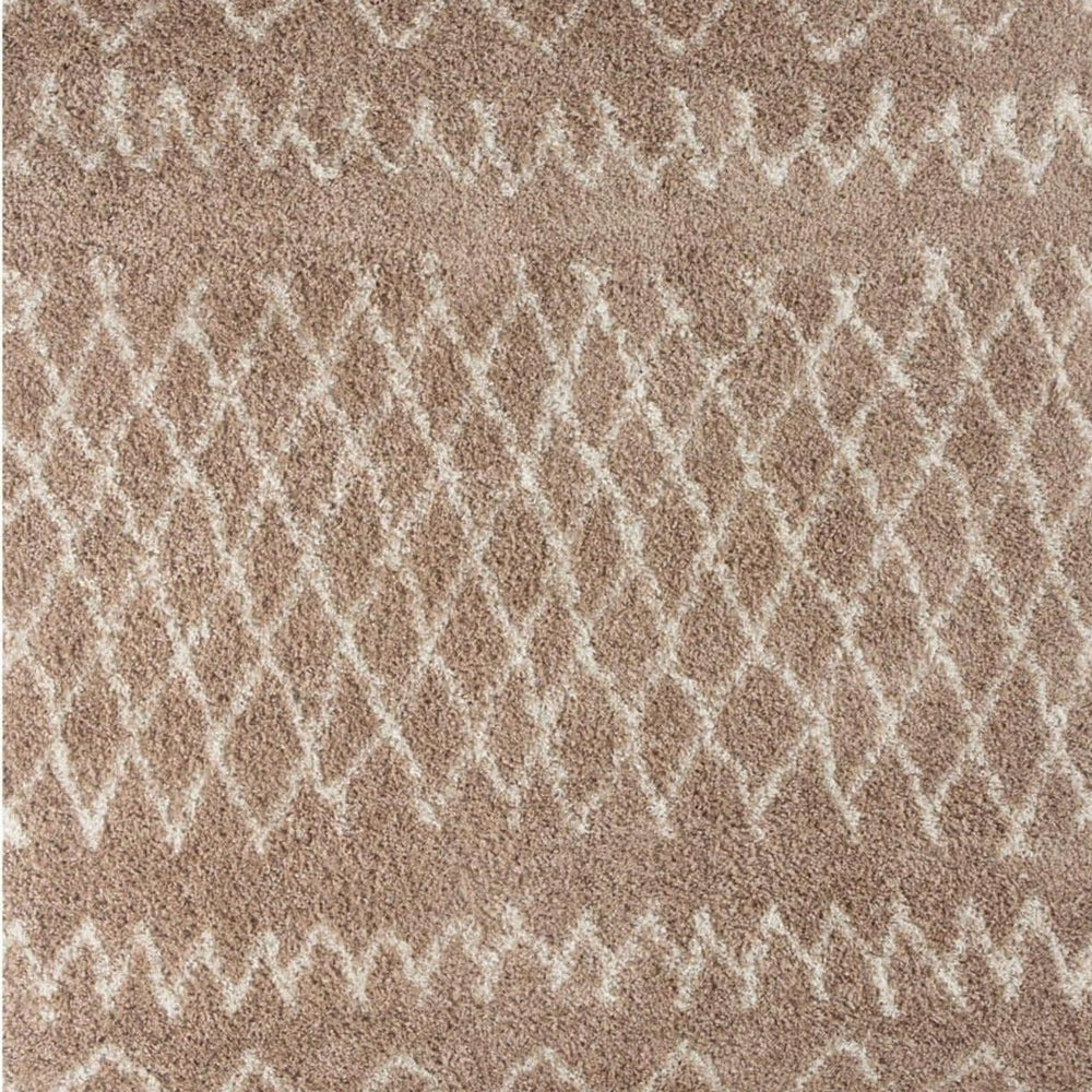 Moroccan Beige Shaggy Rug | 920 The Rugs