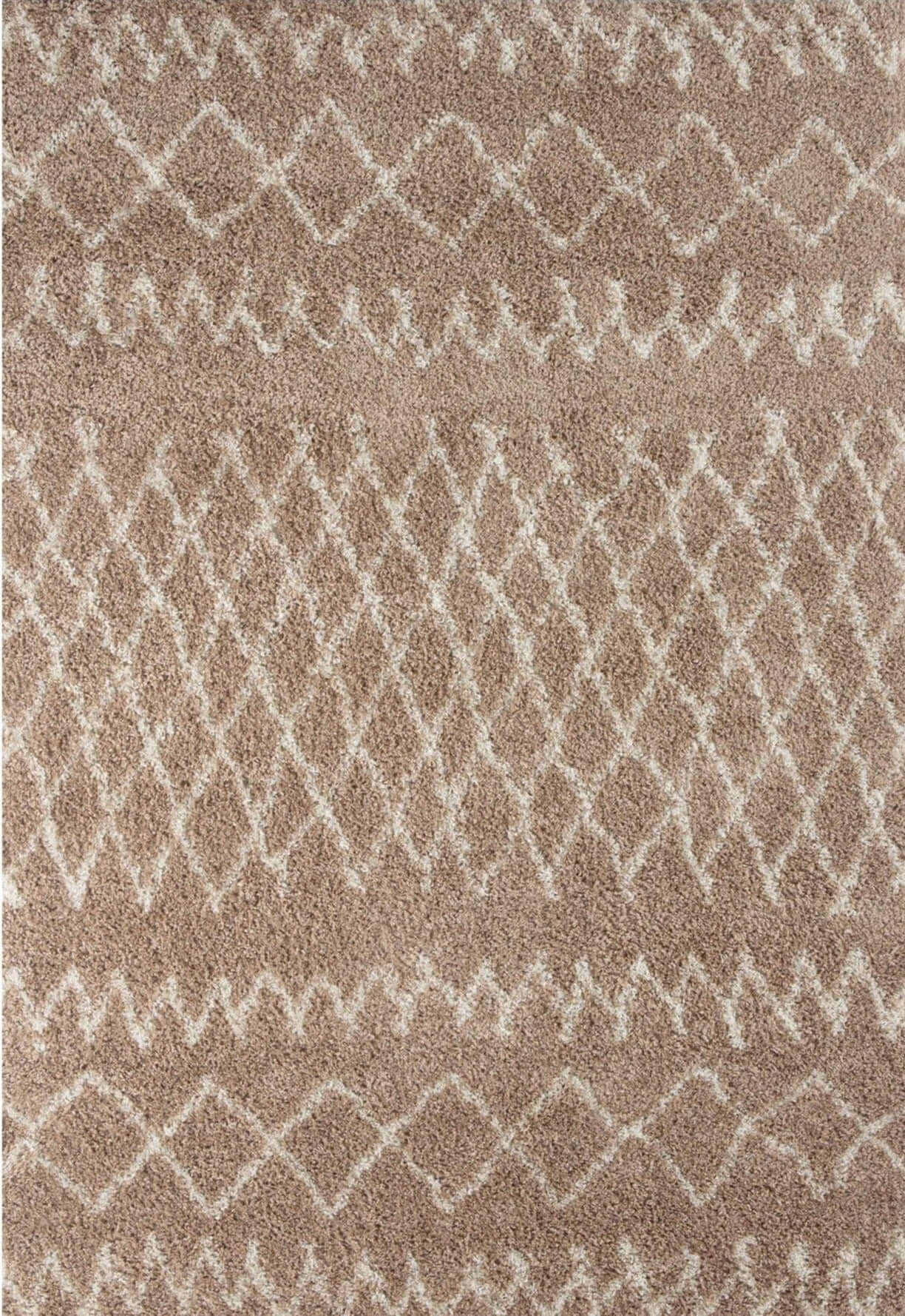 Moroccan Beige Shaggy Rug | 920 The Rugs