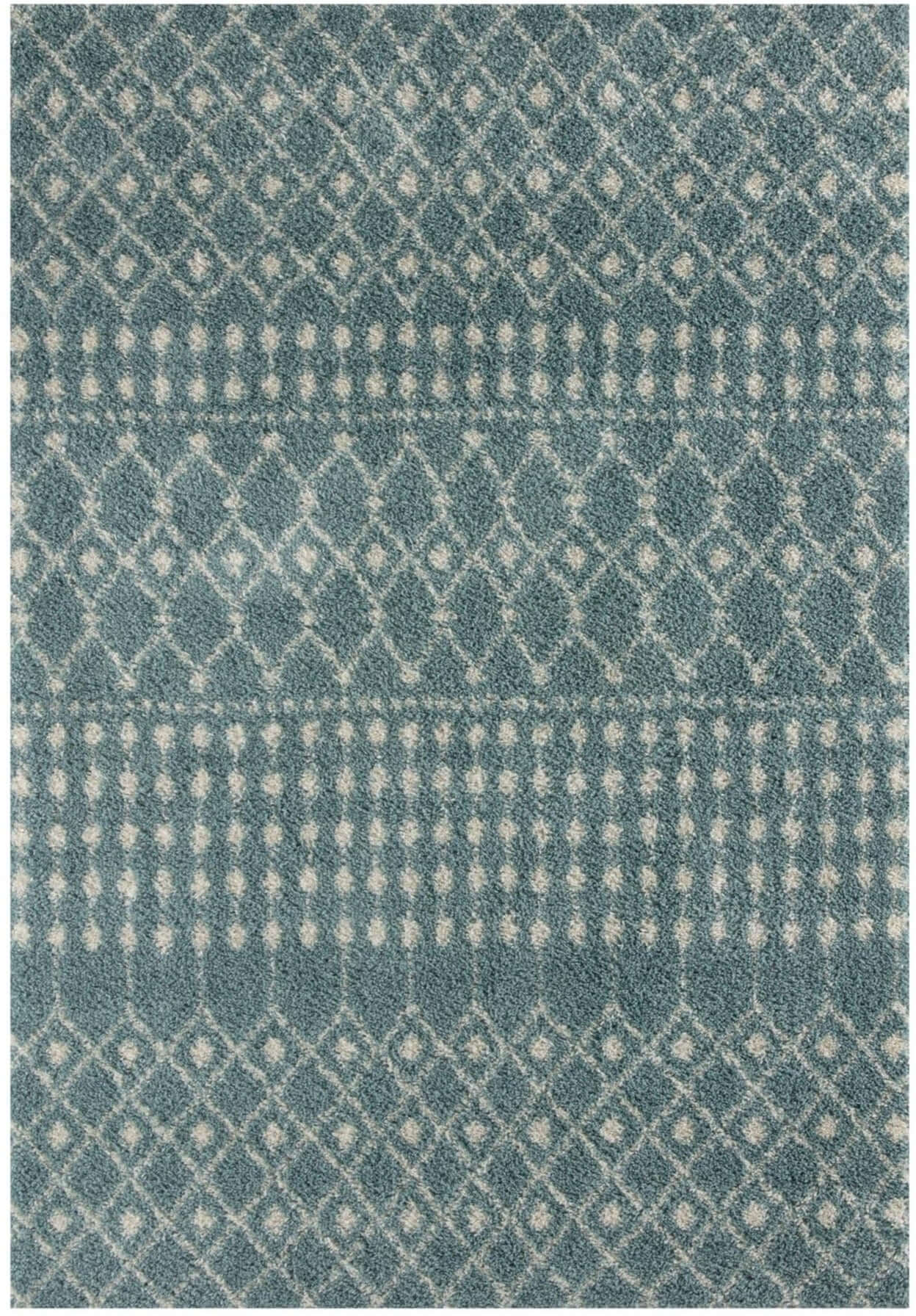 Moroccan Duck Egg Blue Shaggy Rug | 1050 The Rugs