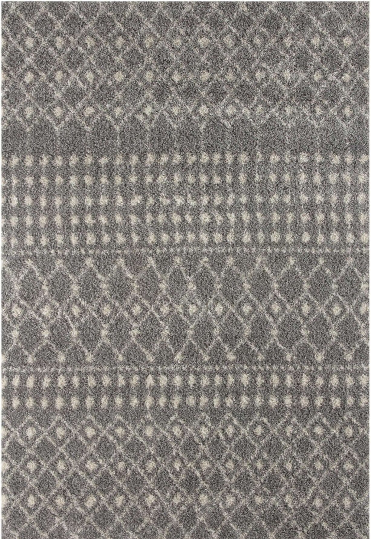 Moroccan Grey Shaggy Rug | 1010 The Rugs