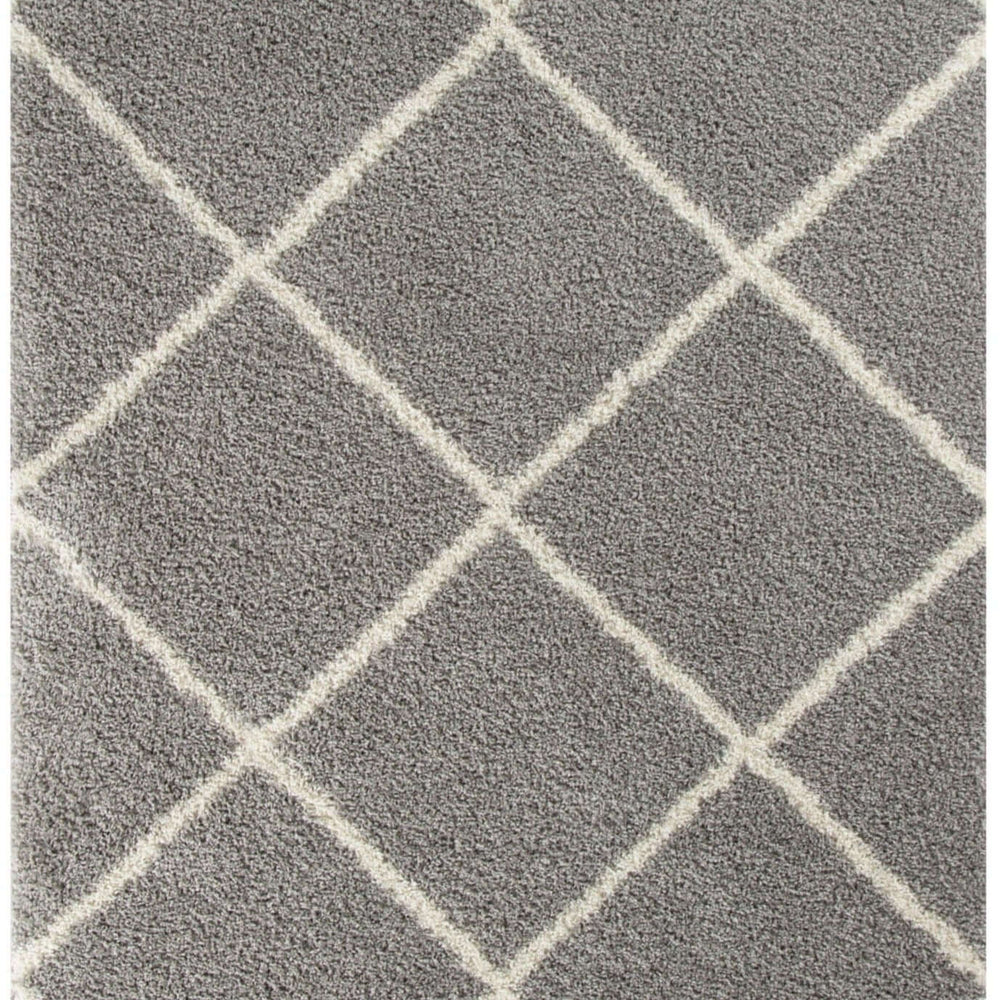 Moroccan Grey Shaggy Rug | 510 The Rugs