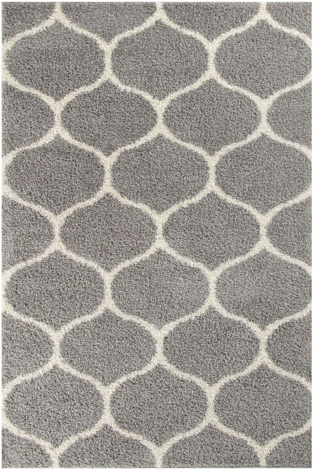 Moroccan Grey Shaggy Rug | 610 The Rugs