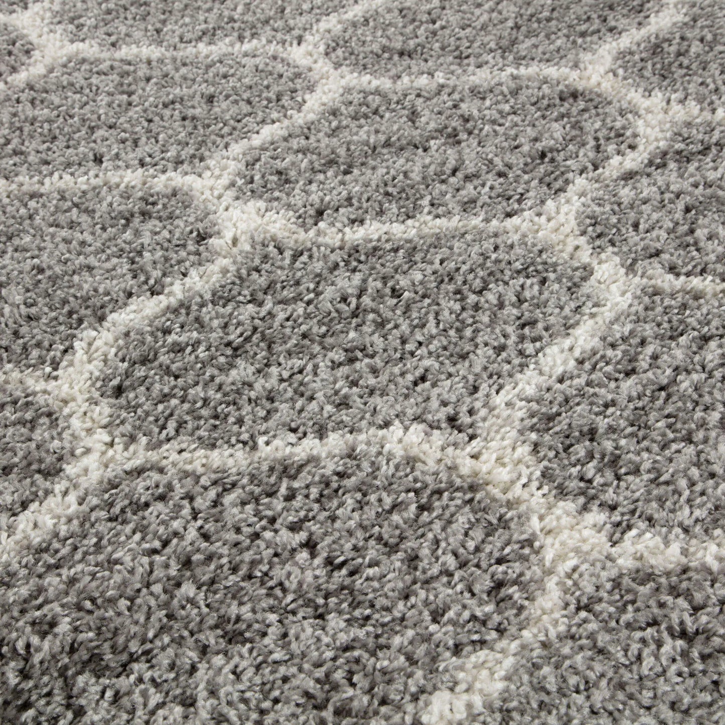 Moroccan Grey Shaggy Rug | 610 The Rugs