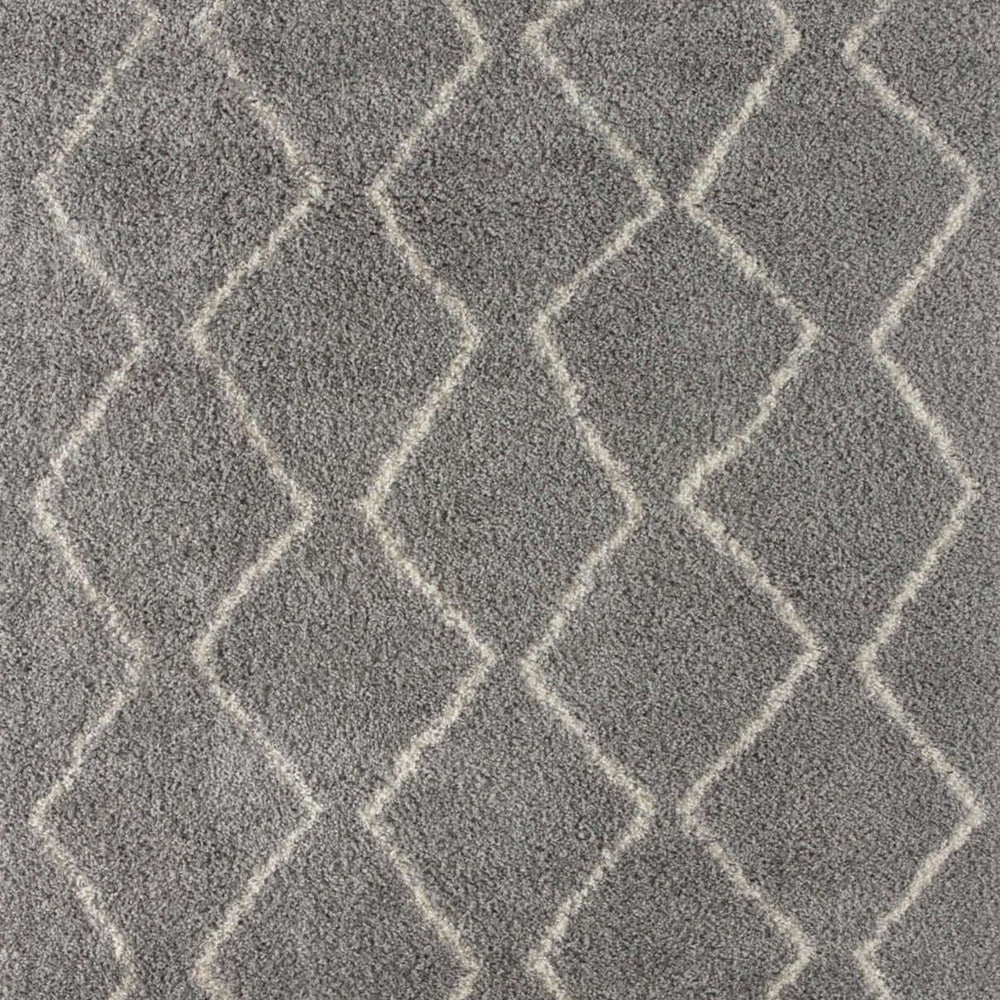 Moroccan Grey Shaggy Rug | 810 The Rugs