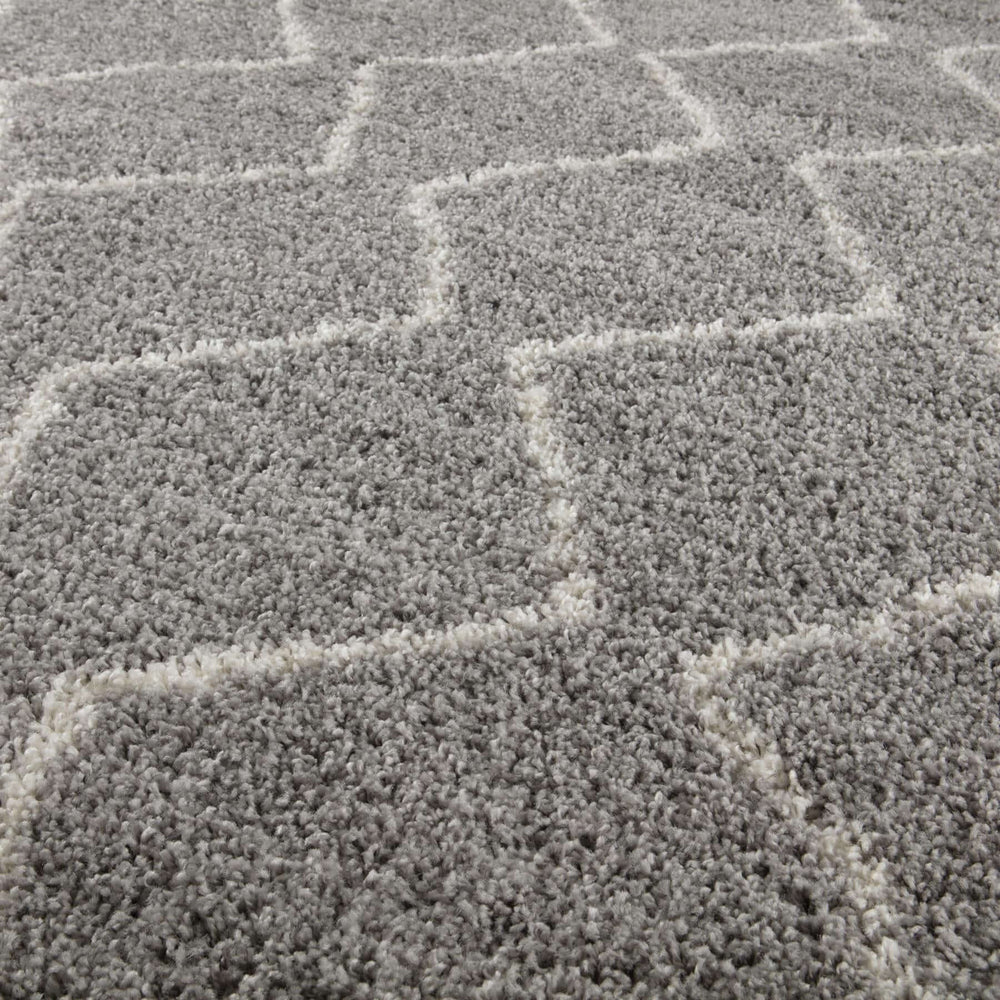 Moroccan Grey Shaggy Rug | 810 The Rugs