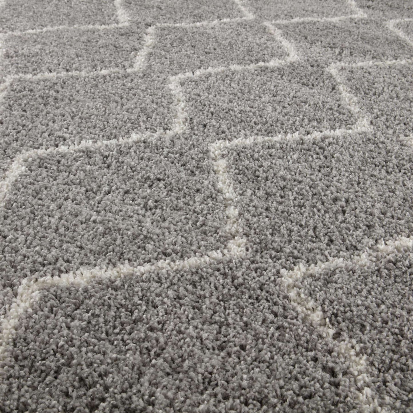 Moroccan Grey Shaggy Rug | 810 The Rugs