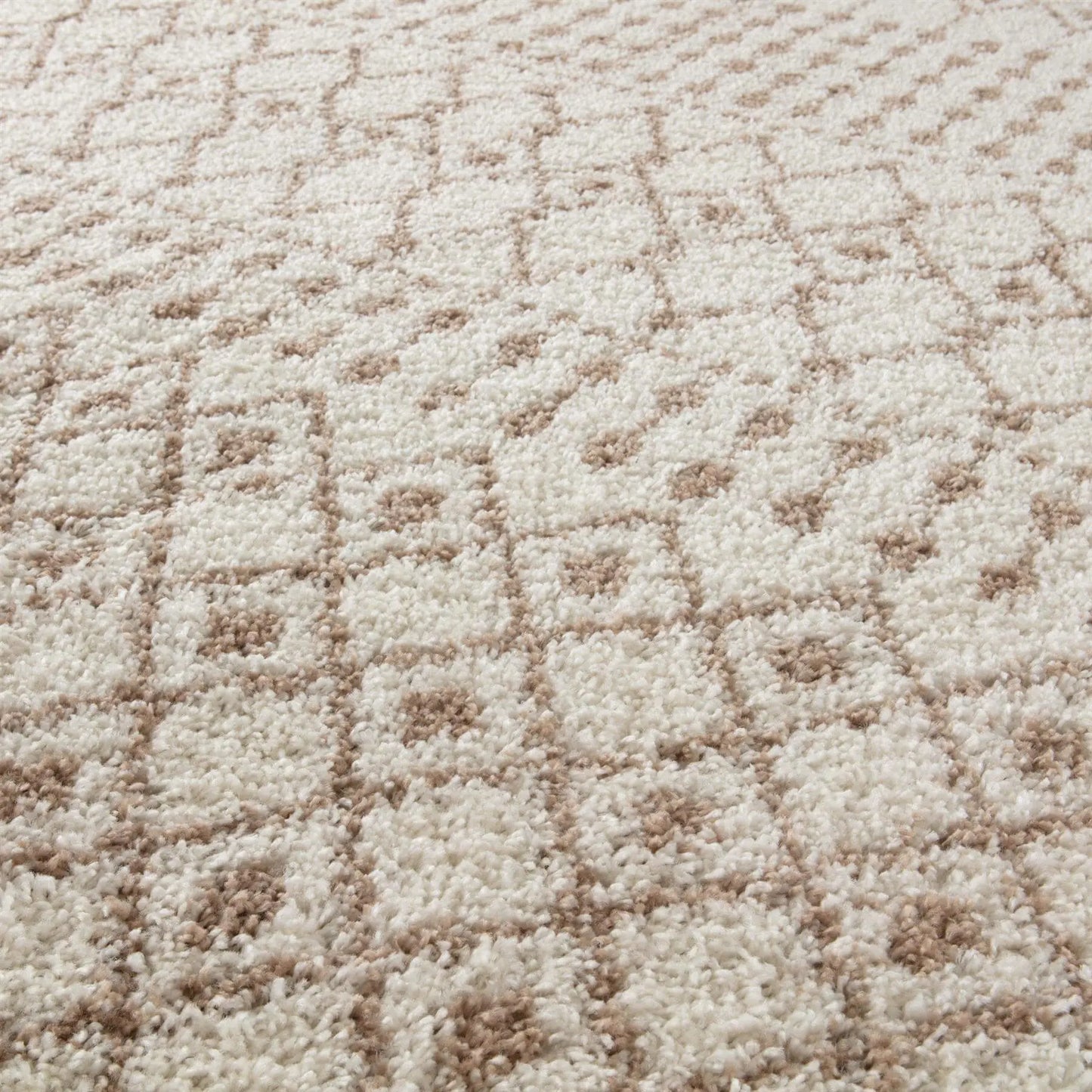 Moroccan Ivory Beige Shaggy Rug | 1030 The Rugs