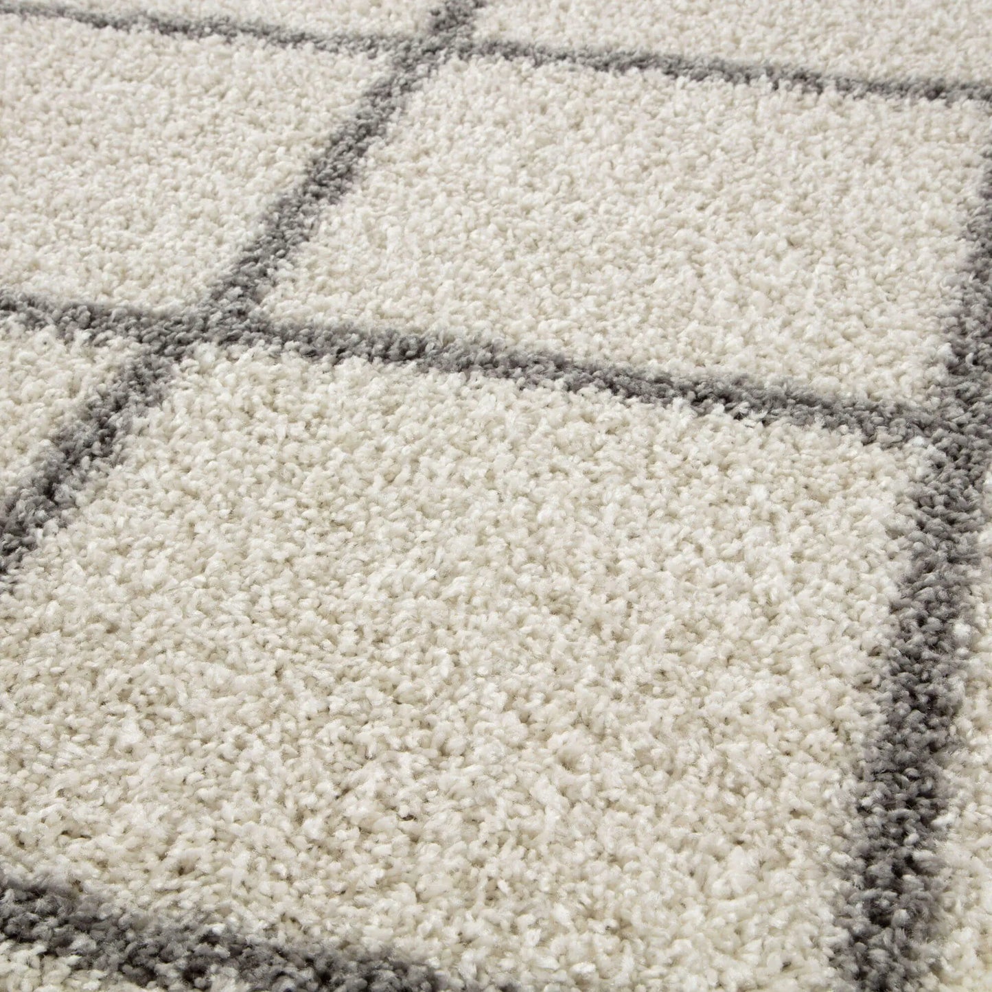 Moroccan Ivory Shaggy Rug | 500 The Rugs