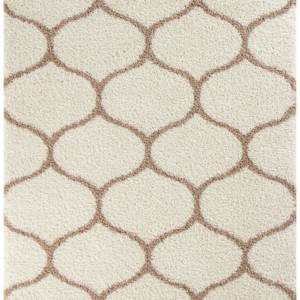 Moroccan Ivory Shaggy Rug | 630 The Rugs