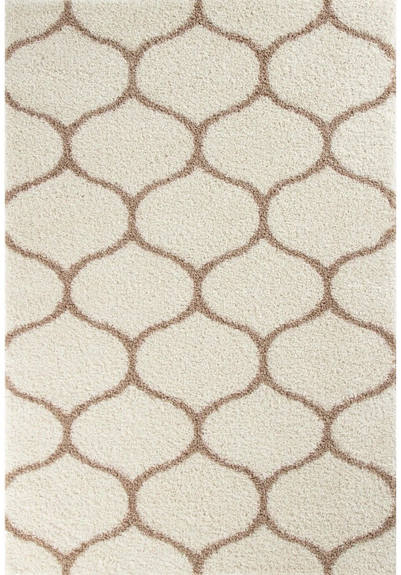 Moroccan Ivory Shaggy Rug | 630 The Rugs