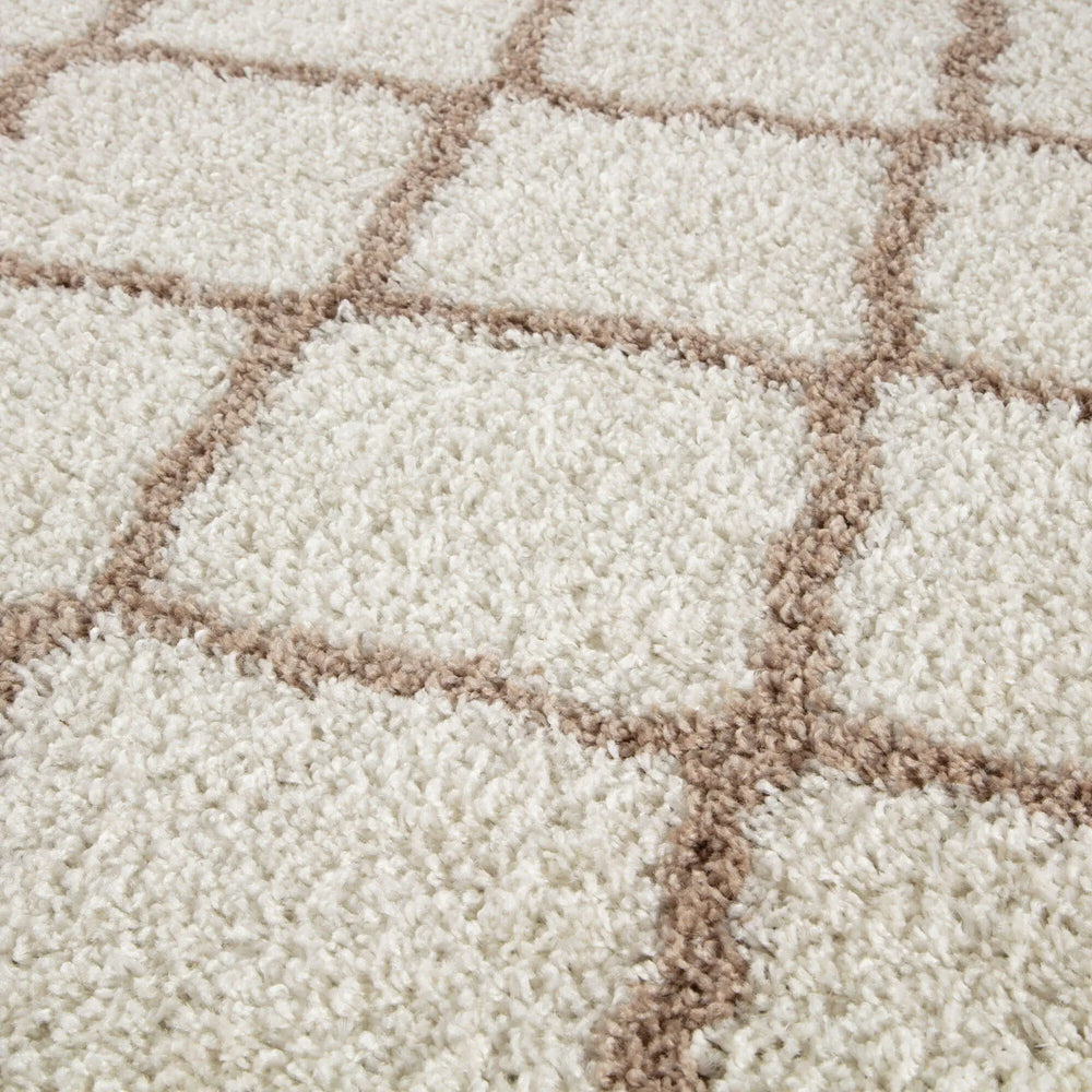 Moroccan Ivory Shaggy Rug | 730 The Rugs