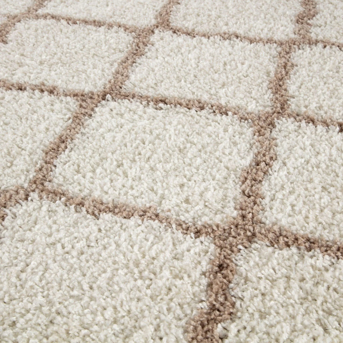 Moroccan Ivory Shaggy Rug | 730 The Rugs