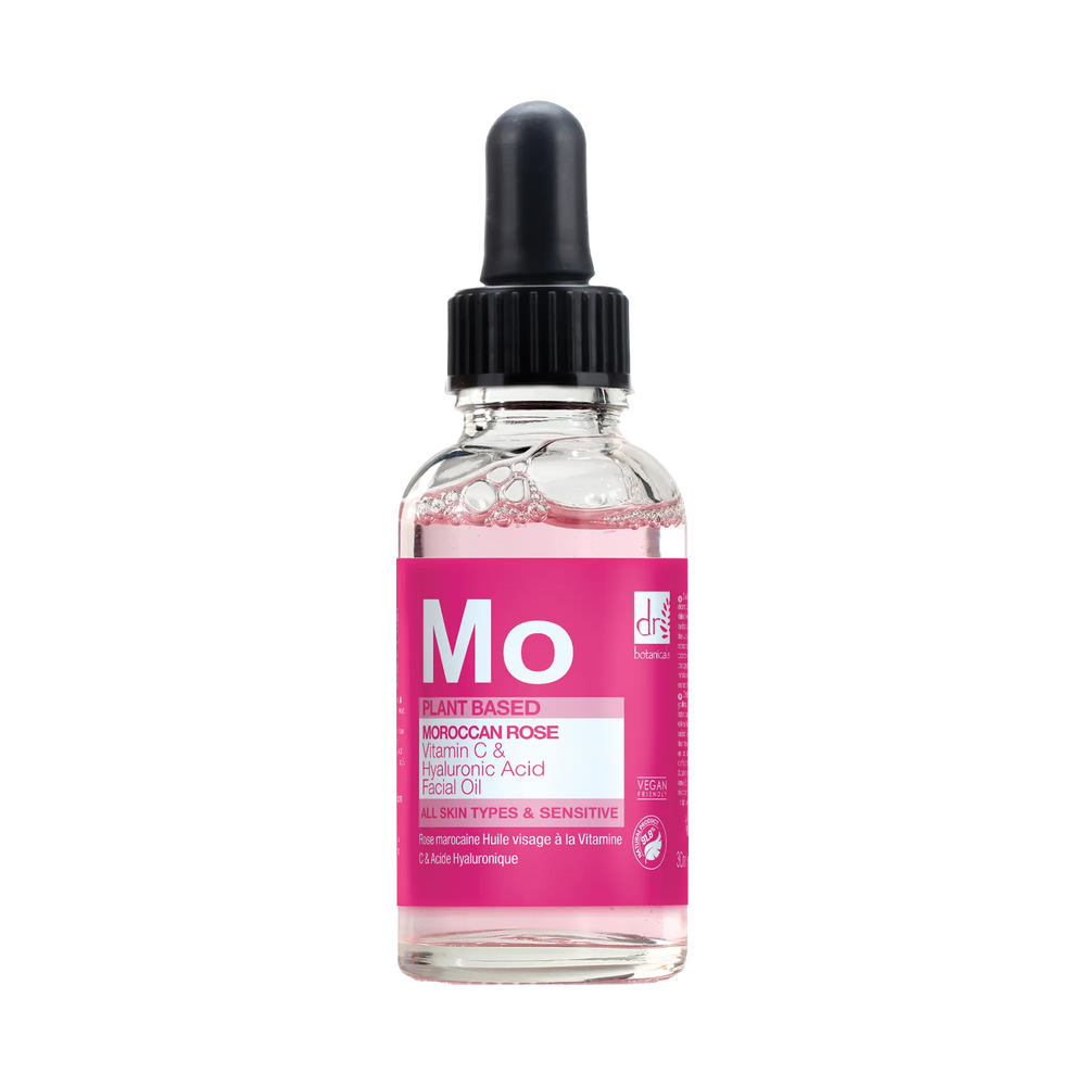 Moroccan Rose Facial Oil with Hyaluronic Acid & Vitamin C Dr Botanicals