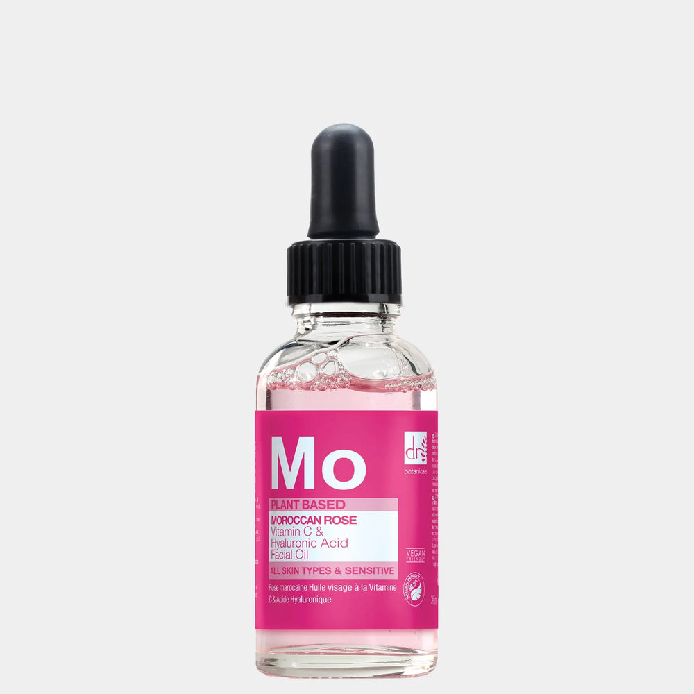 Moroccan Rose Facial Oil with Hyaluronic Acid & Vitamin C Dr Botanicals