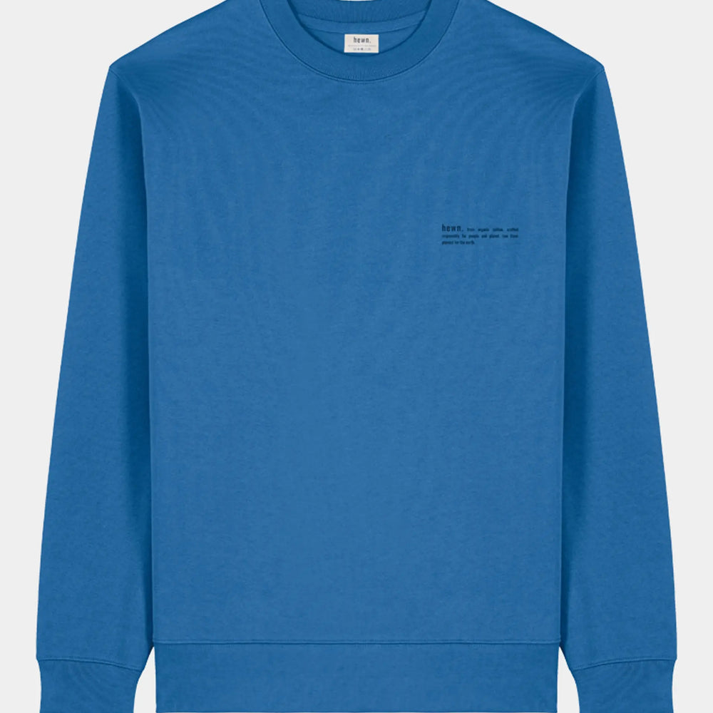 Morpho Blue Women's Organic Cotton Relaxed-Fit Sweatshirt hewn.