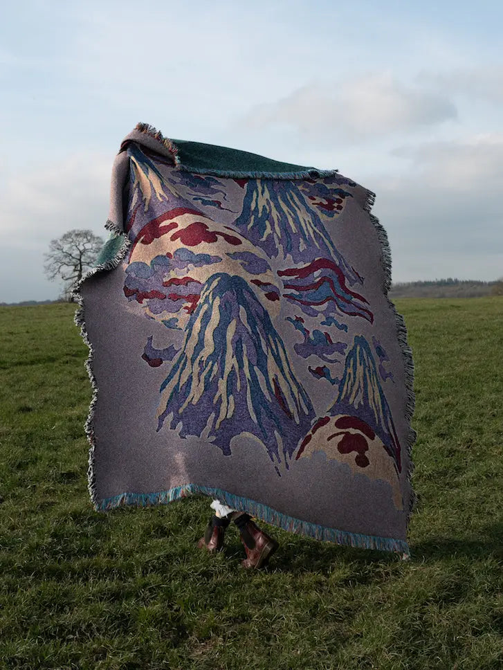 Mount Lucio Blanket Print~Sisters