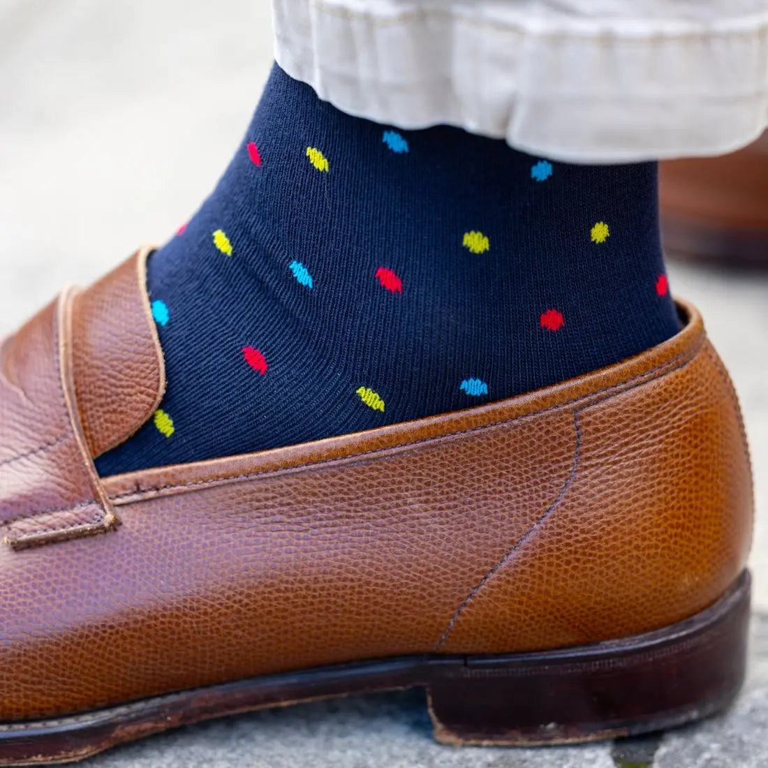 Multi Spotted Bamboo Socks Swole Panda
