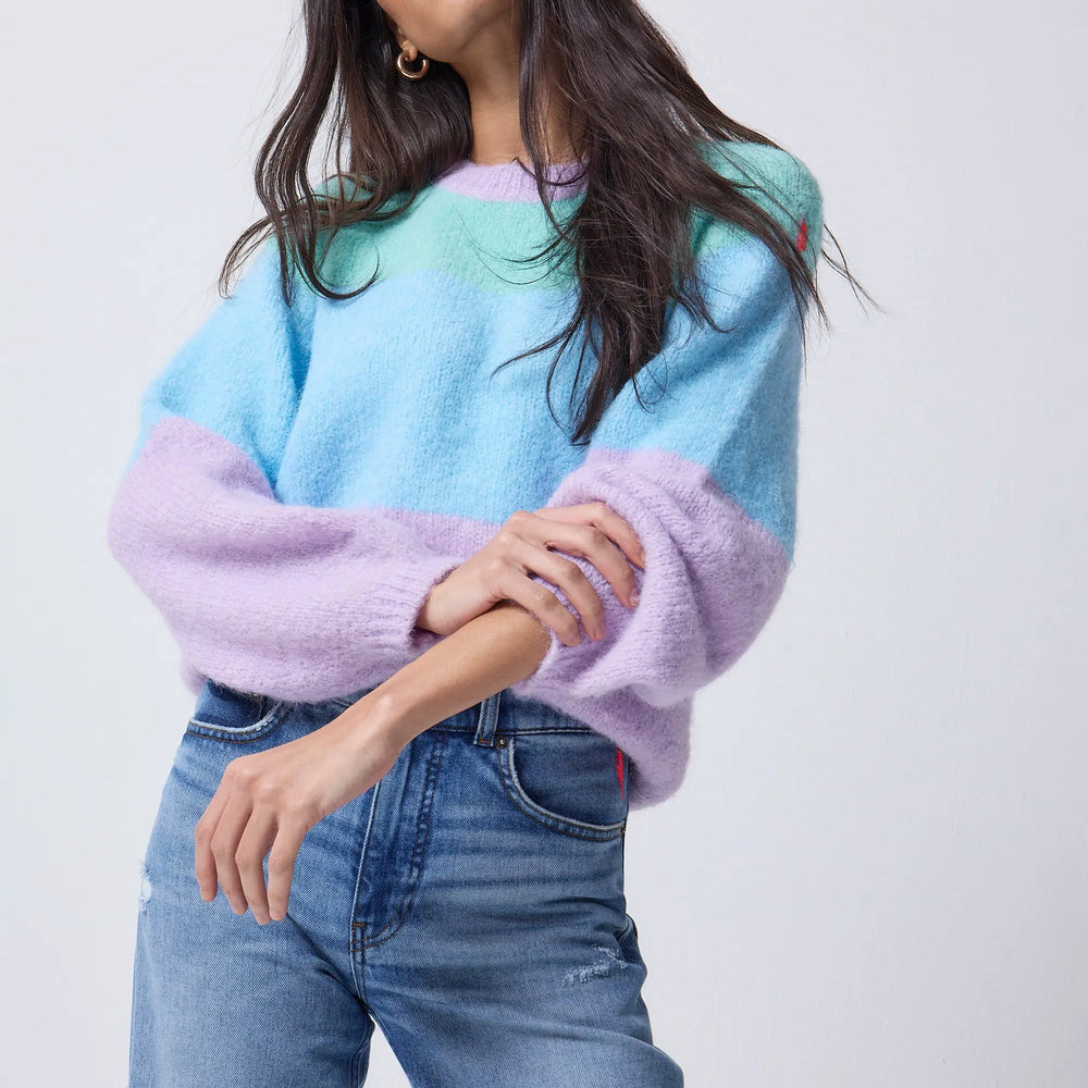 Multicolour Pastel Fluffy Knit Jumper Scamp & Dude