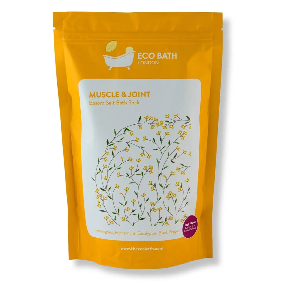 Muscle and Joint Epsom Salt Bath Soak - Pouch | 500g & 1000g Eco Bath London