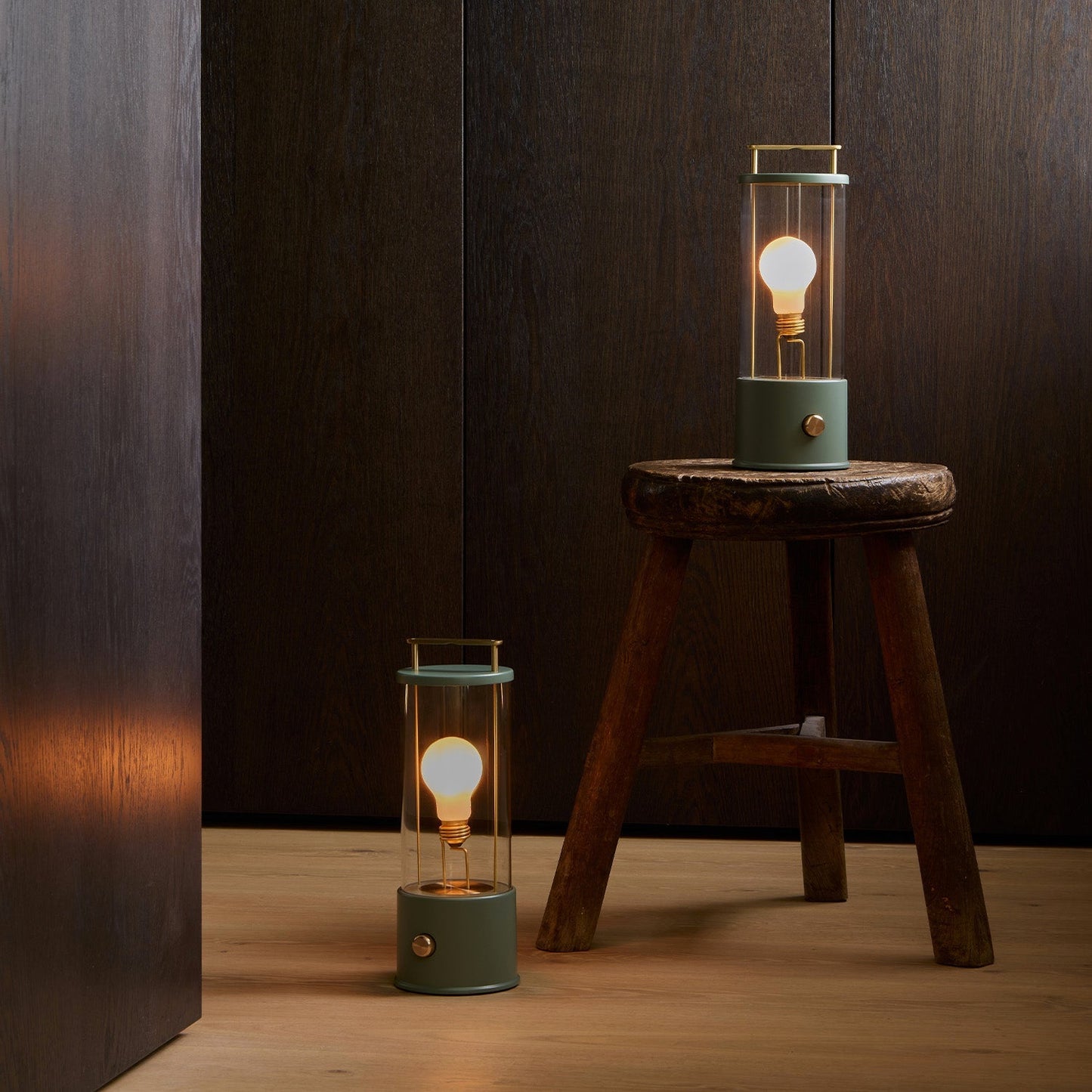 The Muse Portable Lamp in Pleasure Garden Green - Set of 2 Tala