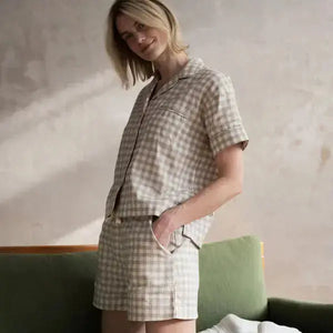 Mushroom Gingham