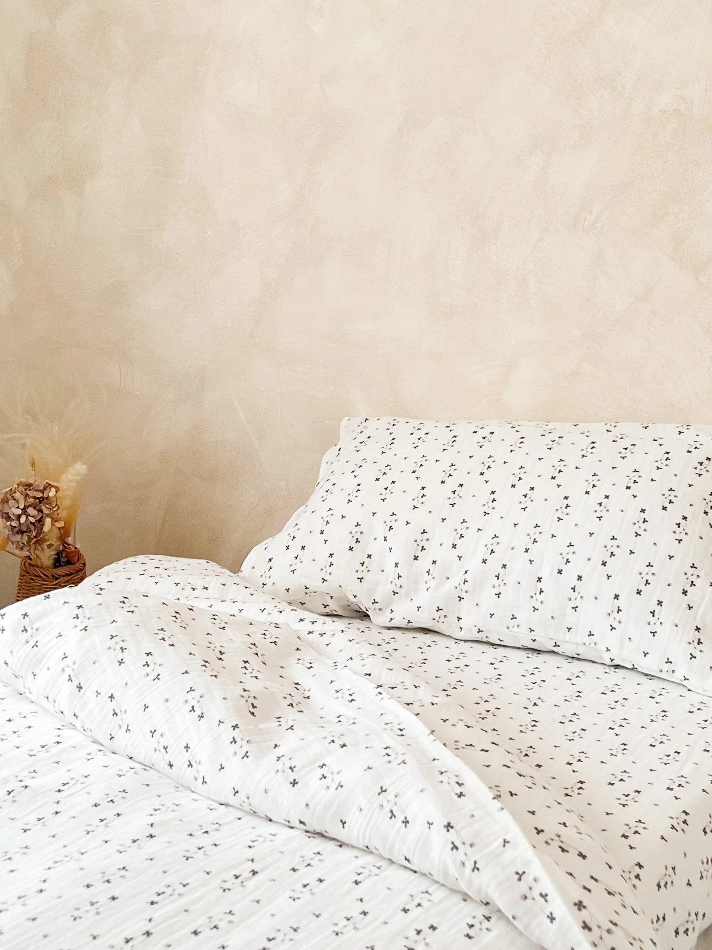 Muslin Cotbed Duvet Set - Botanical Norishor