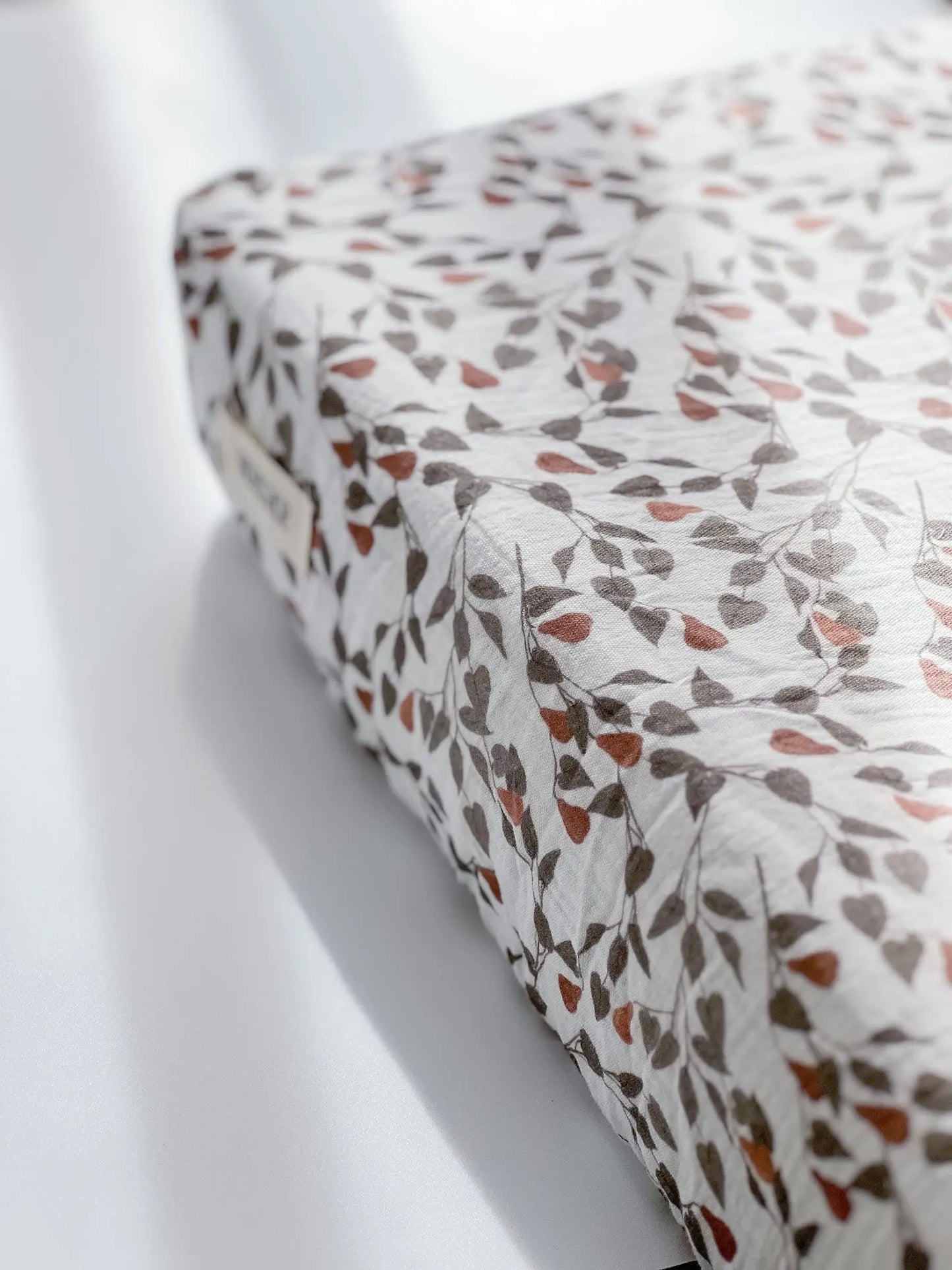 Muslin Cotton Fitted Cotbed Sheet - Forest Pear Norishor