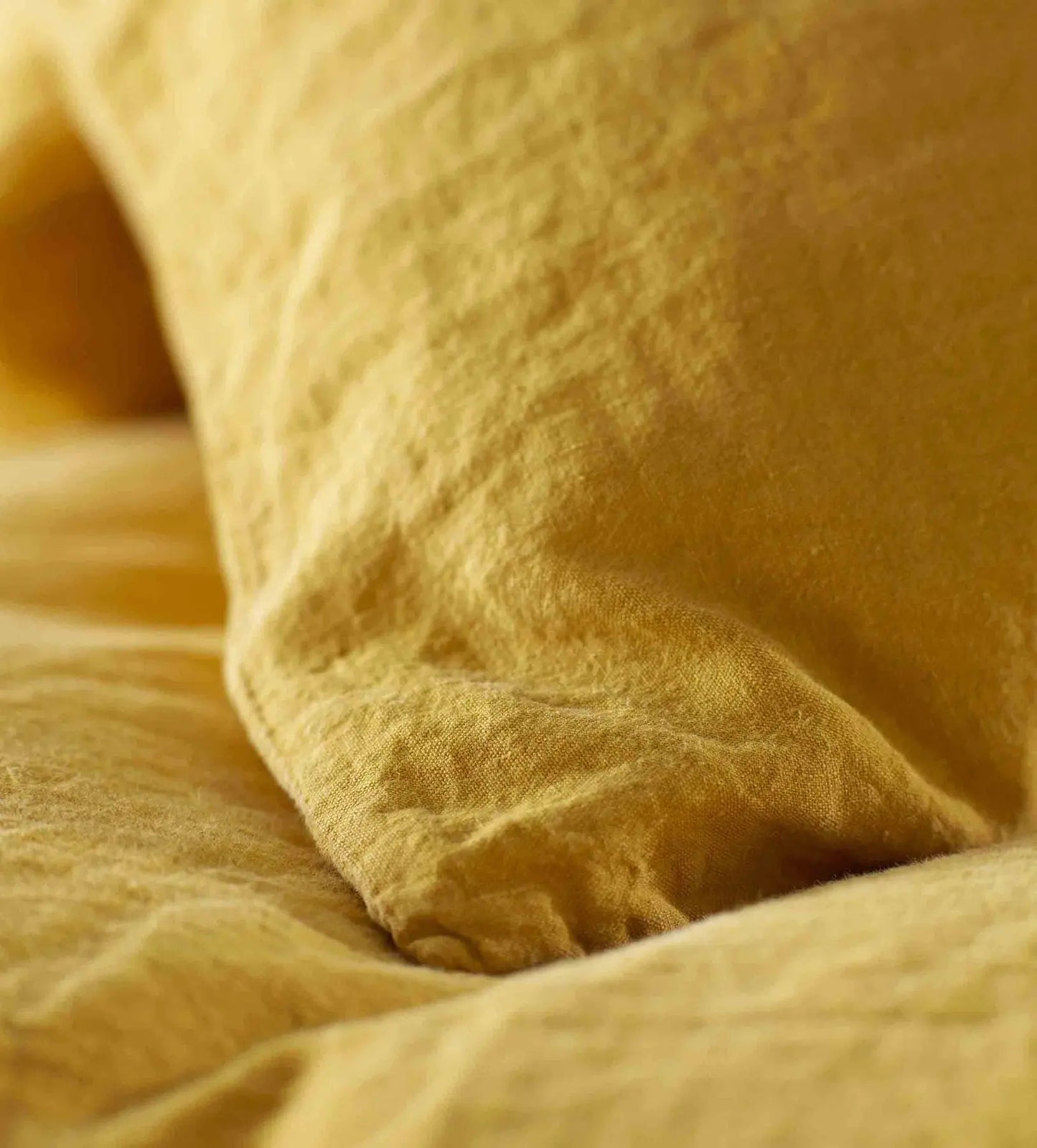Mustard Yellow 100% Linen Bed Linen The Secret Linen Store