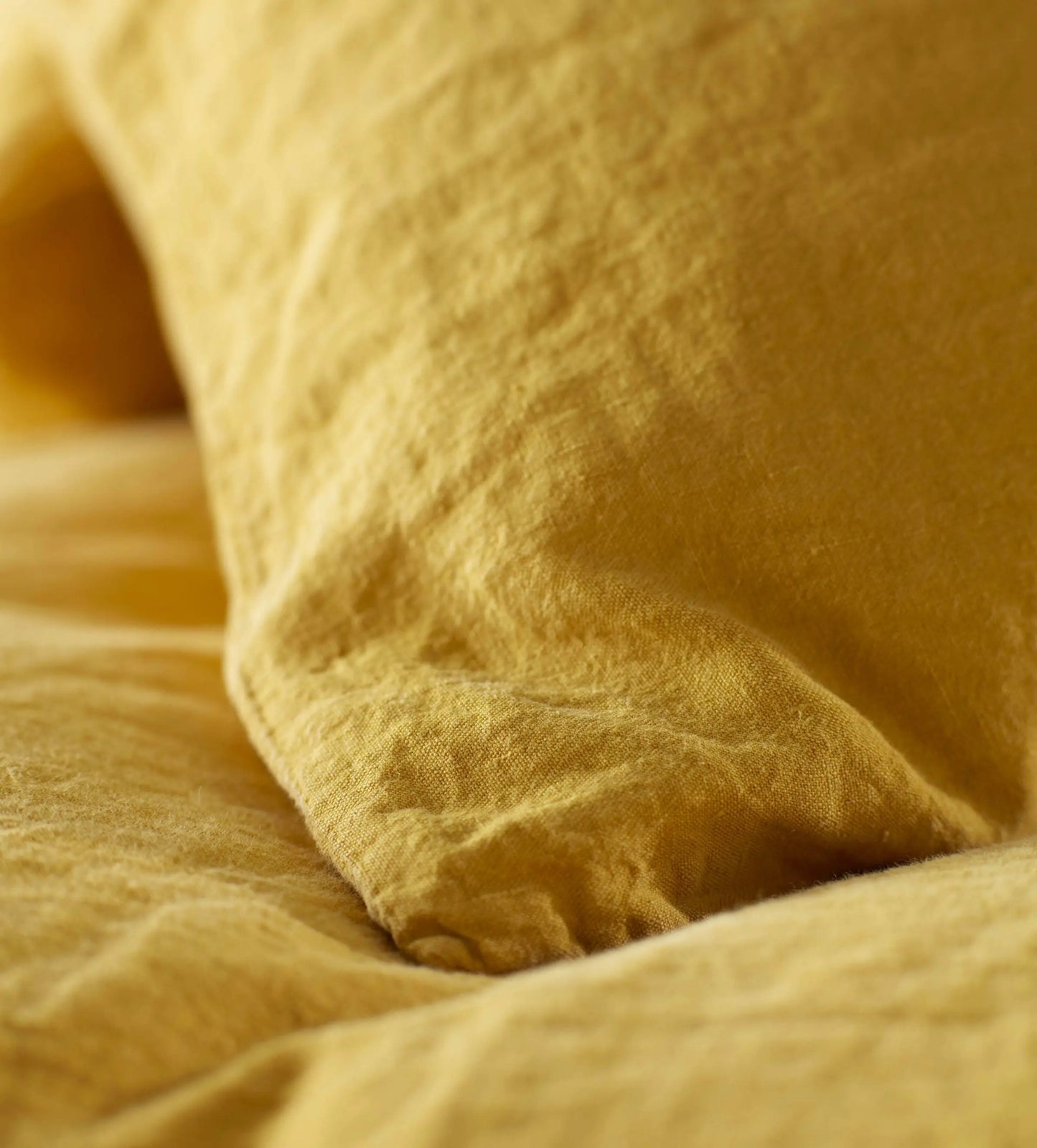 Mustard Yellow 100% Linen Housewife Pillowcase The Secret Linen Store