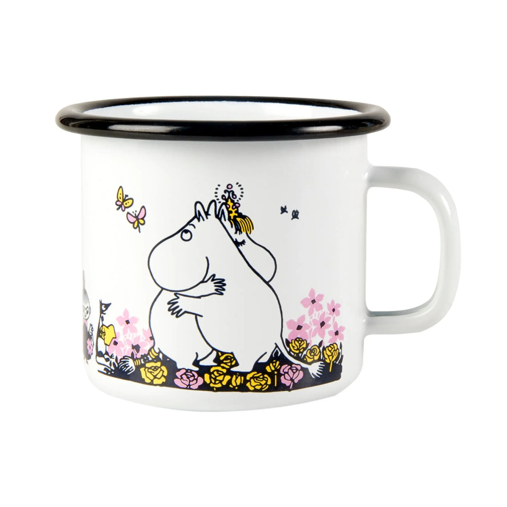 Muurla Moomin Enamel Mug Hugs 25 Cl White Muurla