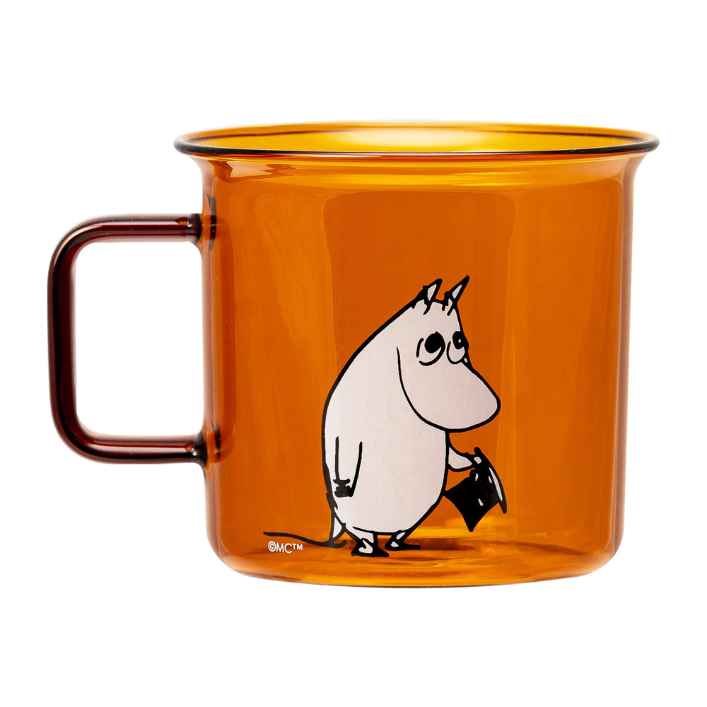 Muurla Moomin Pappa Glass Mug 35 Cl Amber Muurla