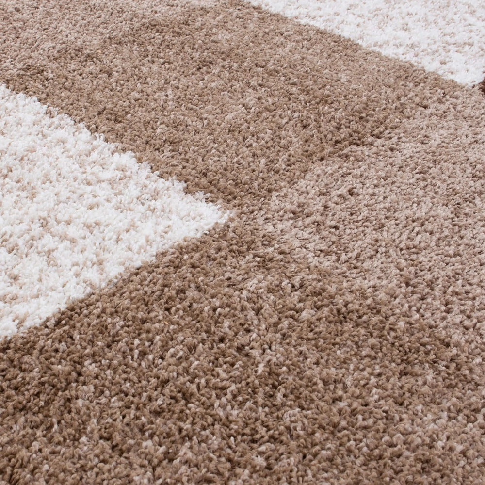 Myshaggy Geometric Brown Rug The Rugs