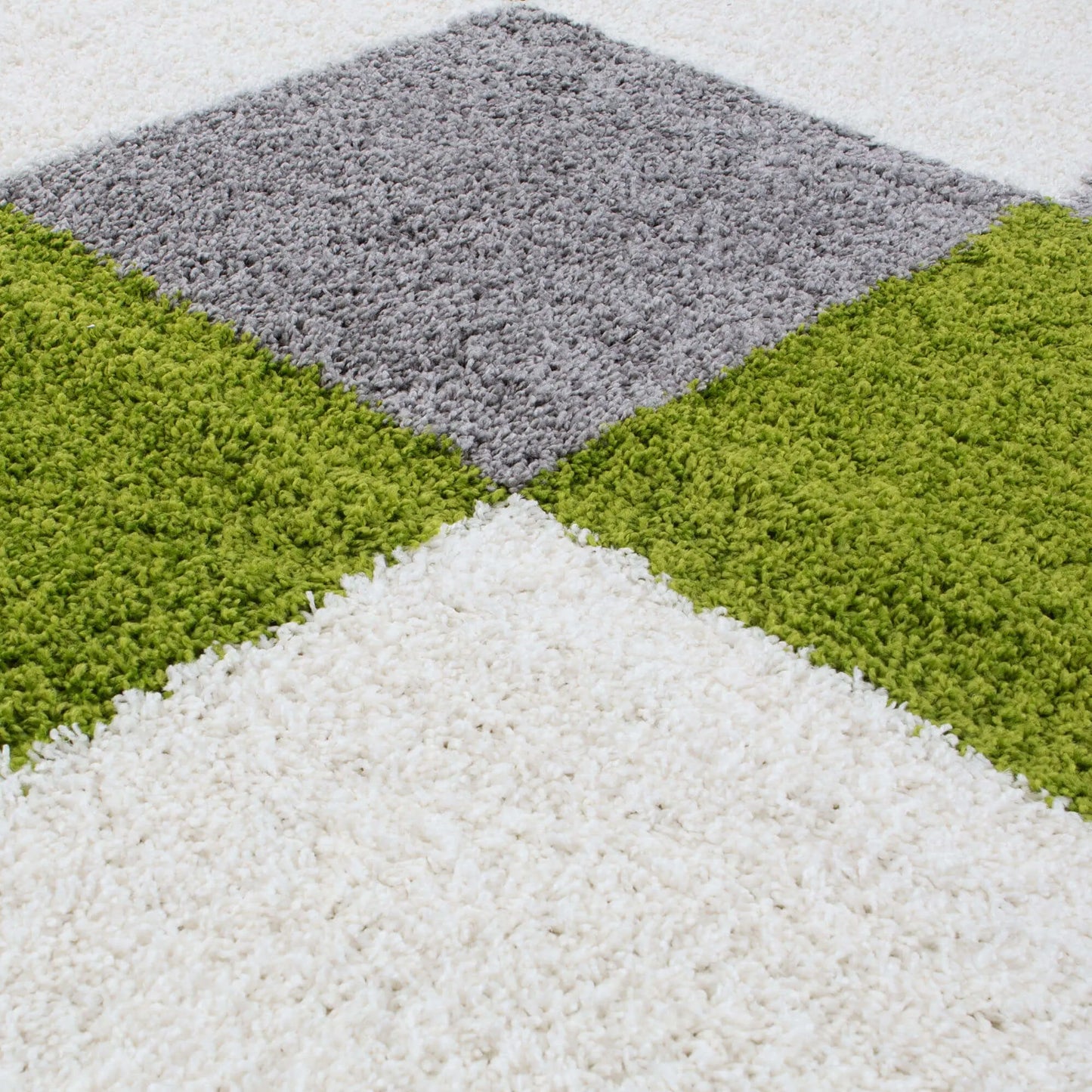 Myshaggy Geometric Green Rug The Rugs