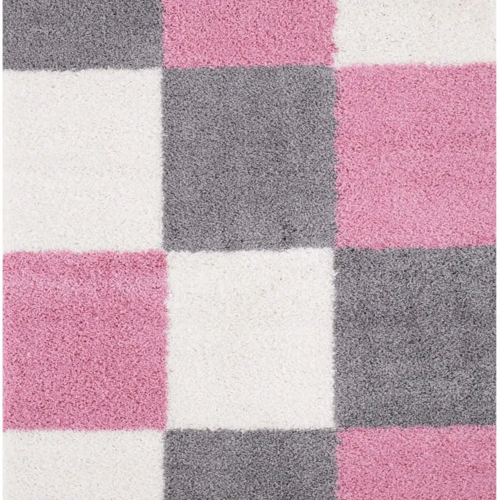 Myshaggy Geometric Pink Rug The Rugs