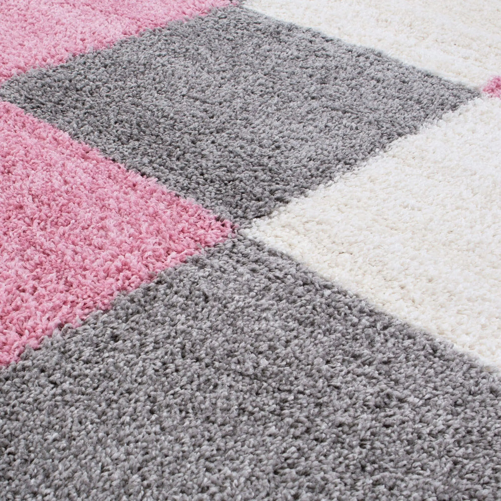 Myshaggy Geometric Pink Rug The Rugs