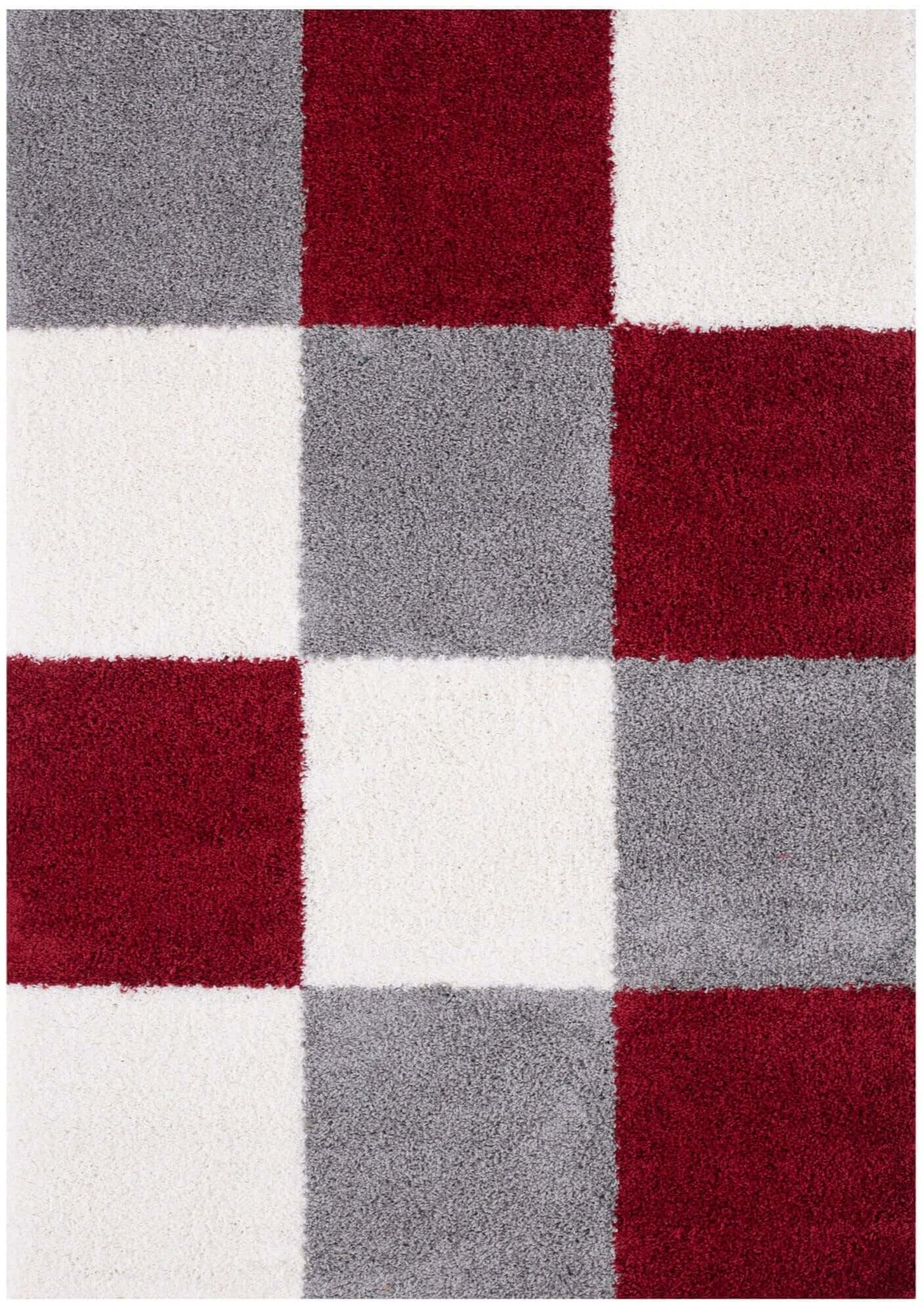Myshaggy Geometric Red Rug The Rugs