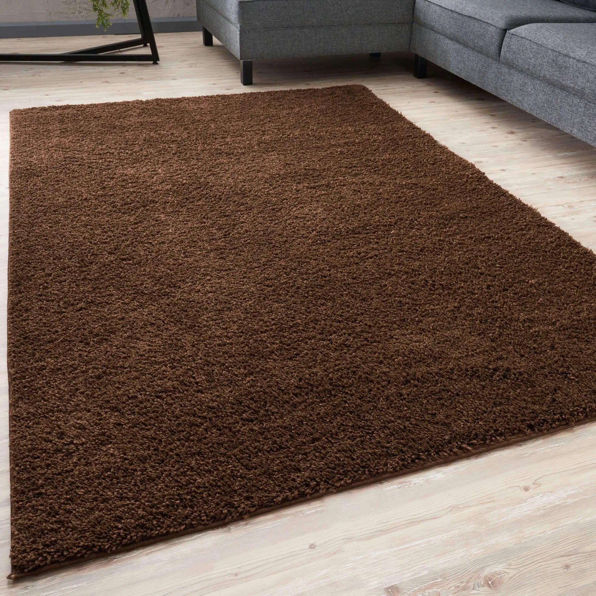 Myshaggy Solid Brown Rug – Myza
