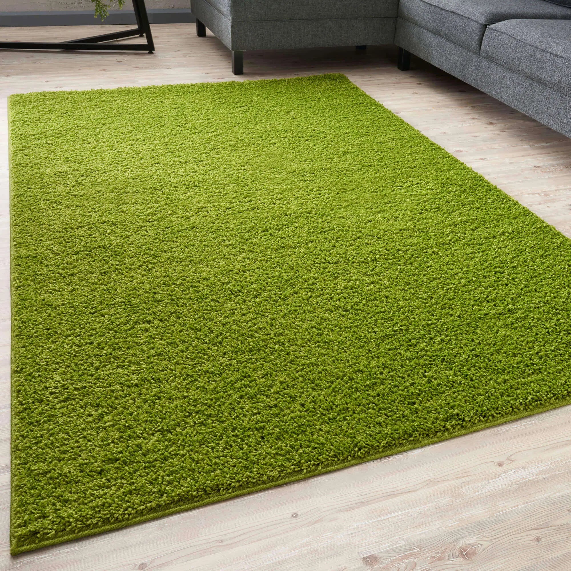 Myshaggy Solid Green Rug – Myza