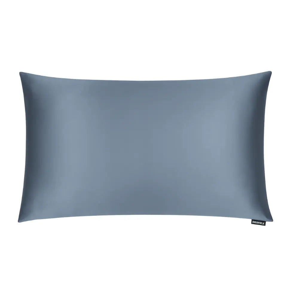 Mystique Blue Silk Pillowcase - Standard DREAMSILK