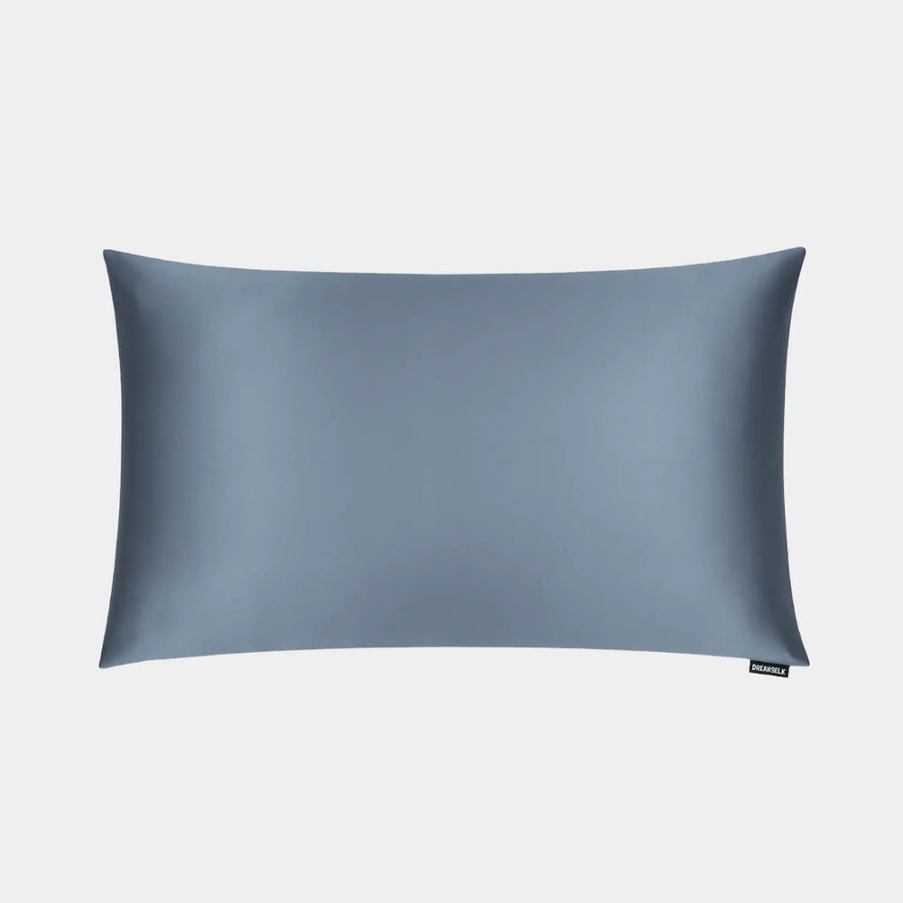 Mystique Blue Silk Pillowcase - Standard DREAMSILK