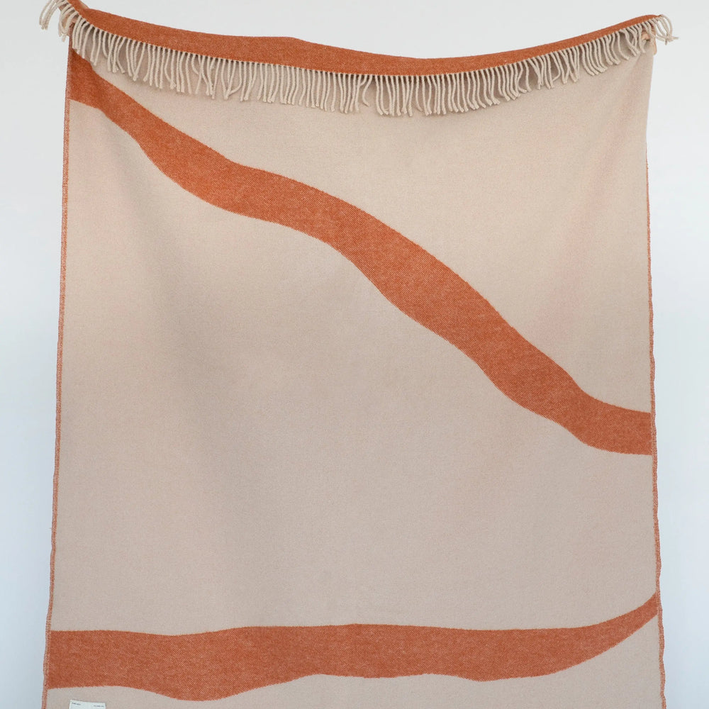 NATURE Orange Blanket Forestry Wool