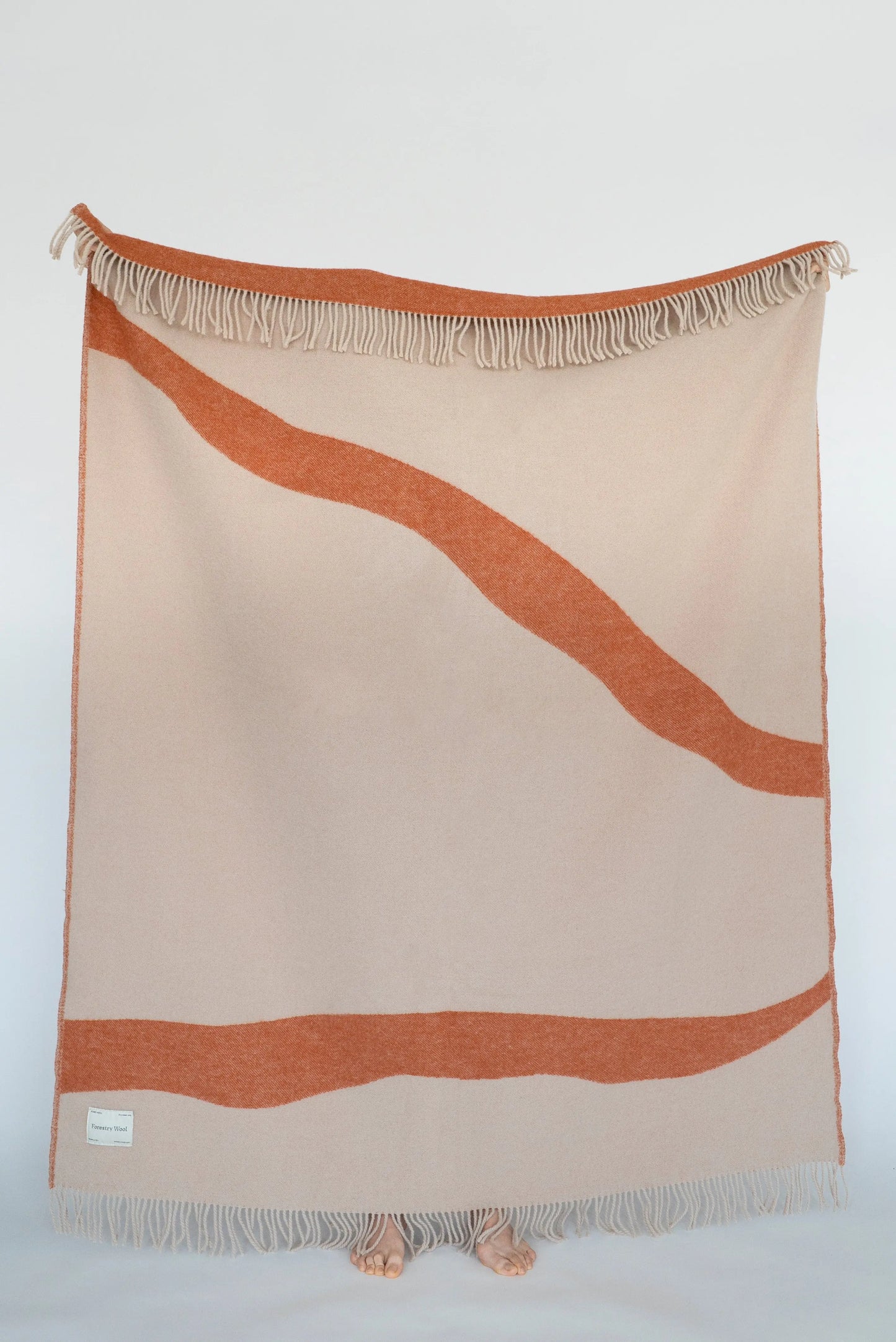 NATURE Orange Blanket Forestry Wool