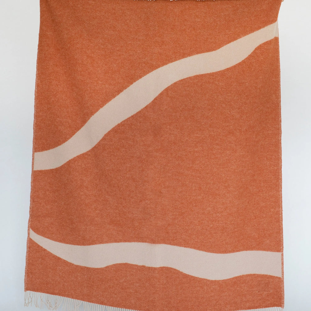 NATURE Orange Blanket Forestry Wool