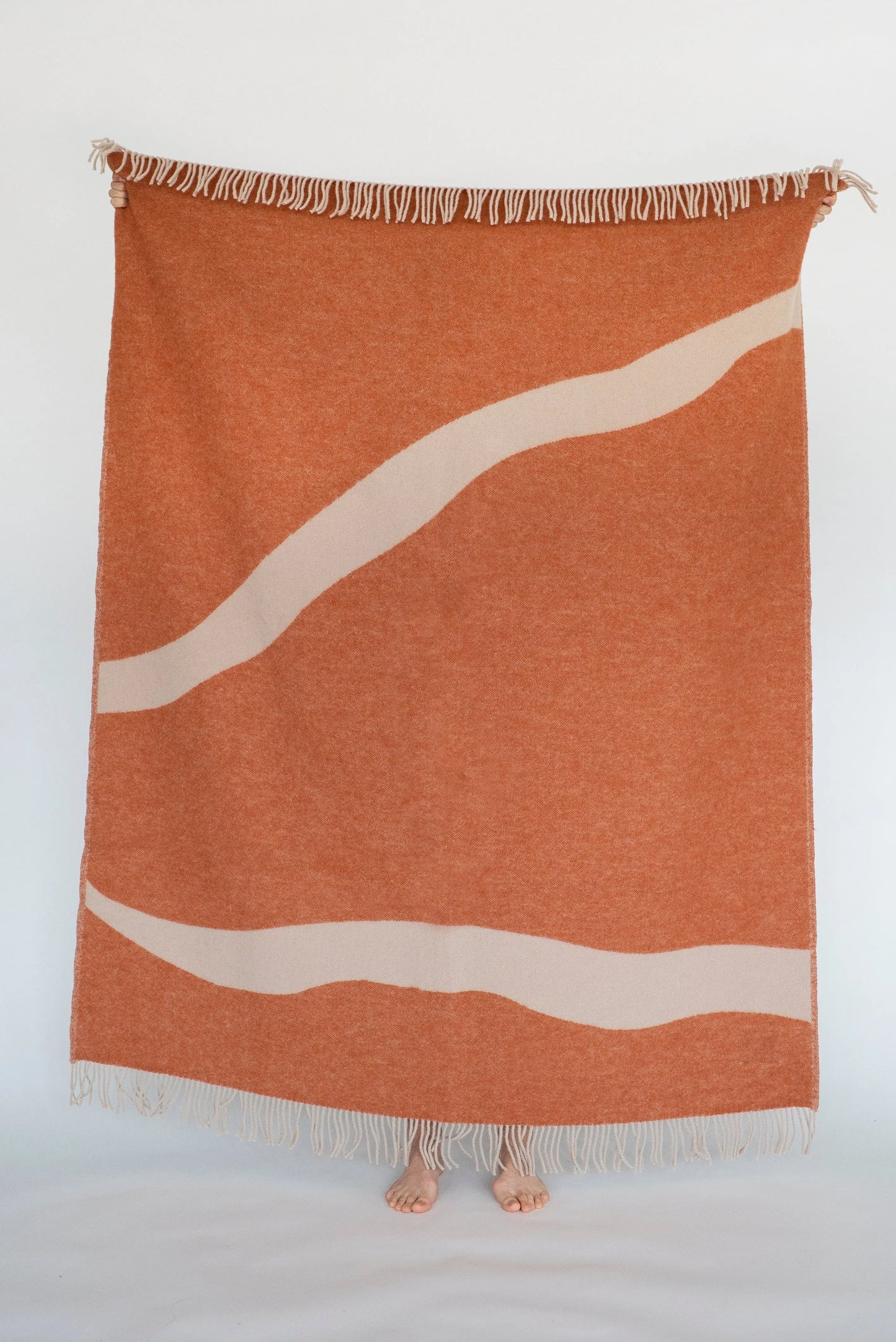 NATURE Orange Blanket Forestry Wool