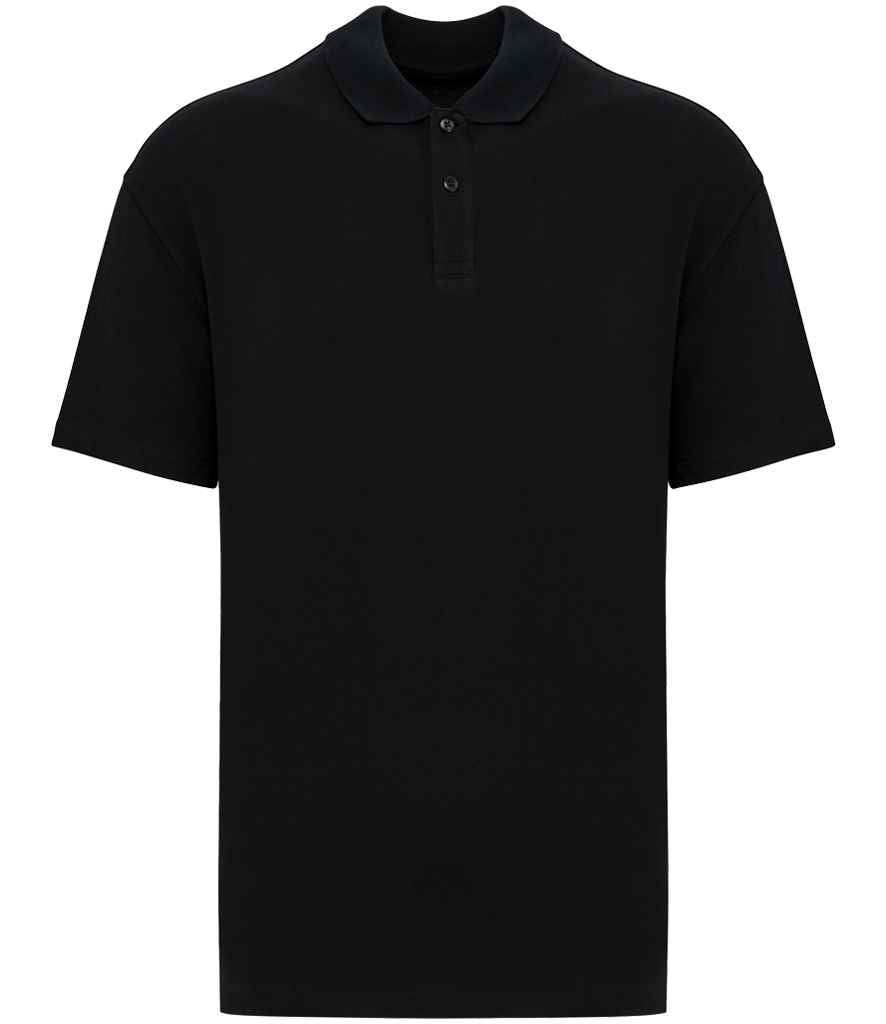 Organic Drop Shoulder Polo Shirt: Mens Earth Wardrobe