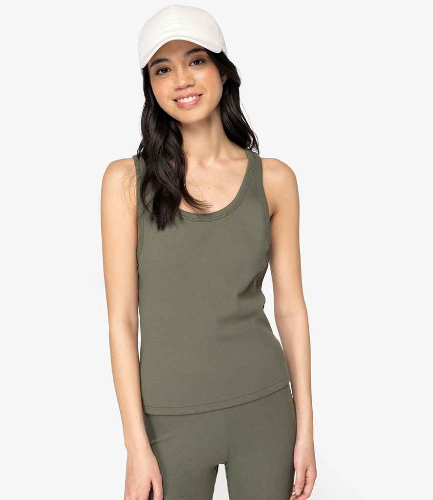 Organic Cotton Ribbed Tank Top: Womens Earth Wardrobe