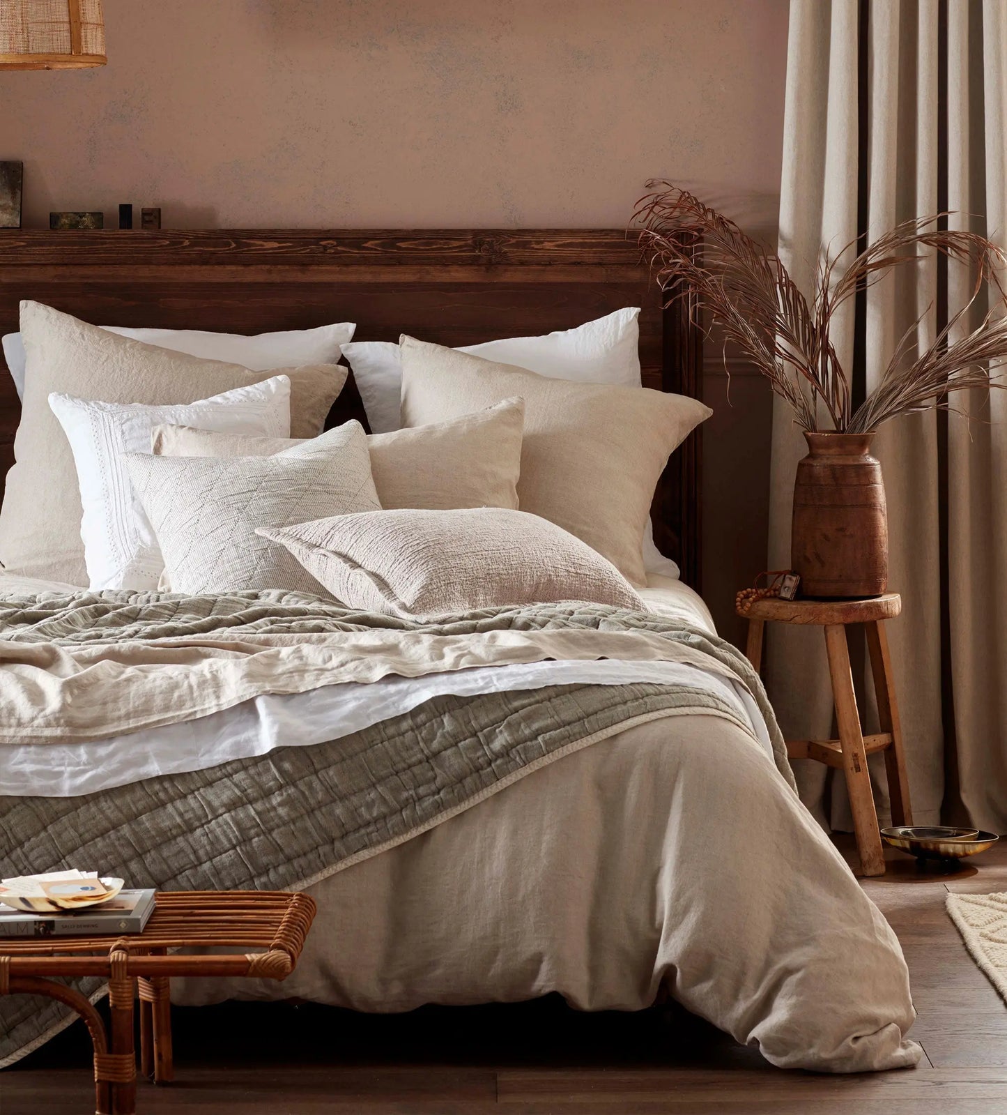 Natural 100% Linen Extra Deep Fitted Sheet - 40cm Depth The Secret Linen Store