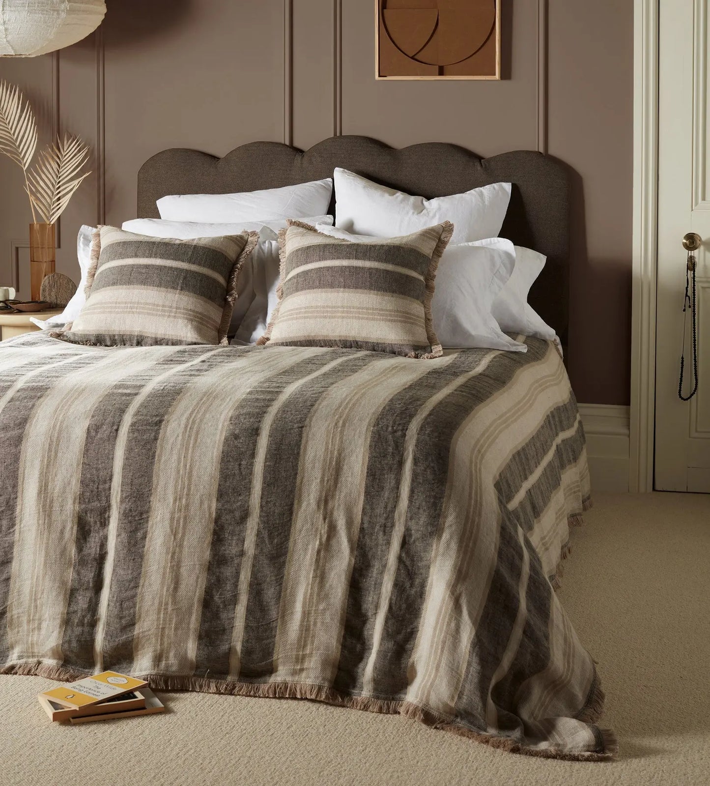 Natural Clara Linen Cushion Cover The Secret Linen Store