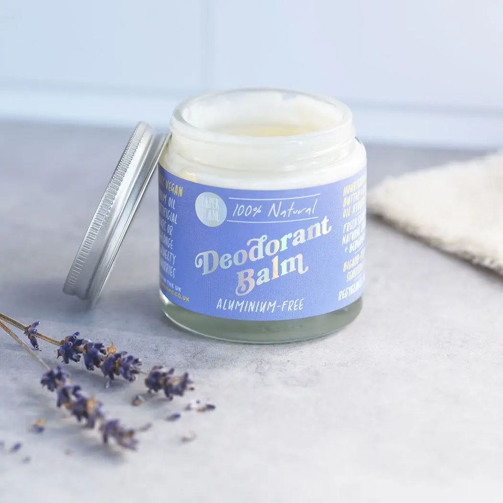 Natural Deodorant Balm - Lavender & Bergamot Paper Plane