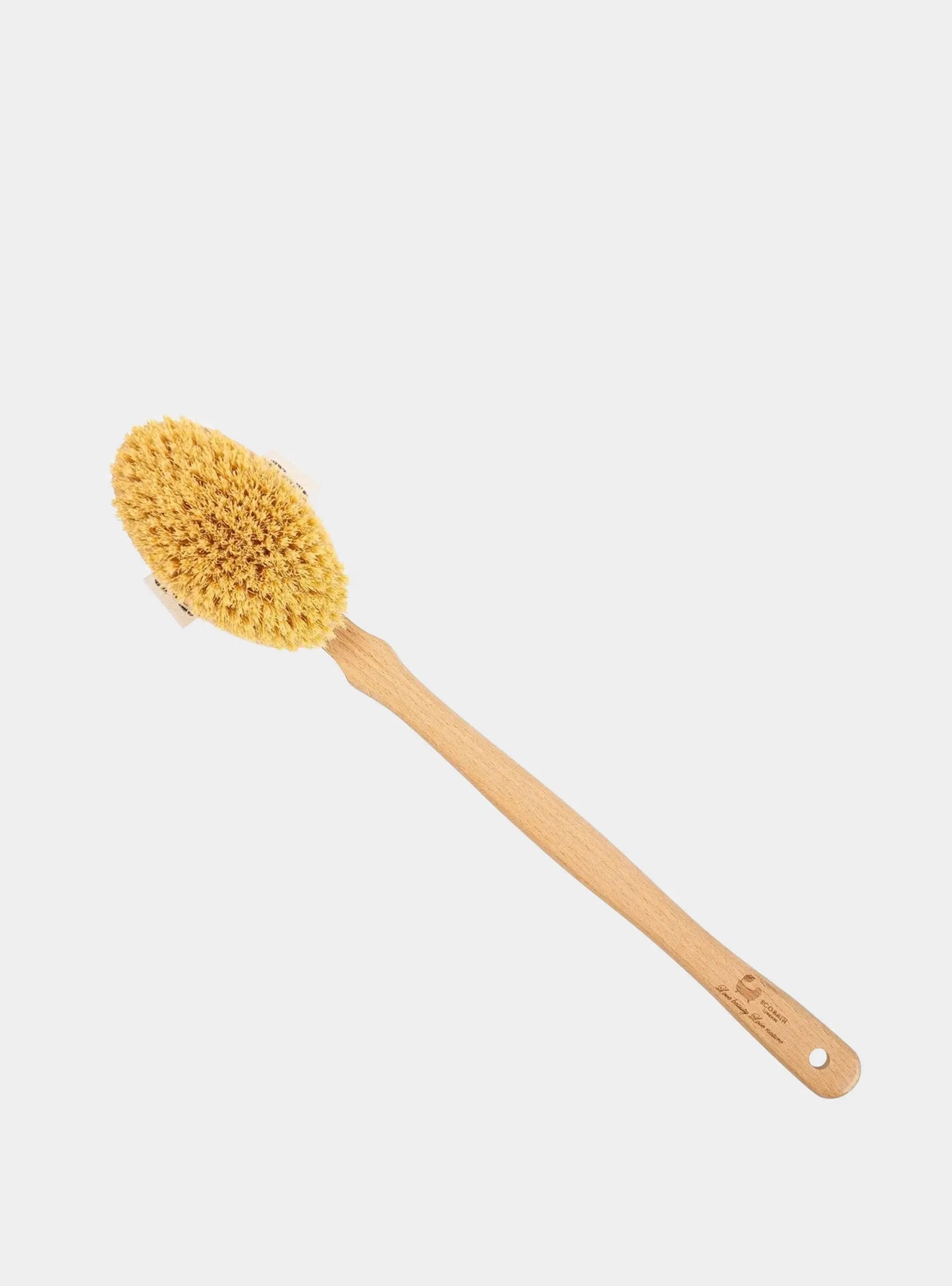 Natural Hard Sisal Body Brush with Detachable Handle Eco Bath London